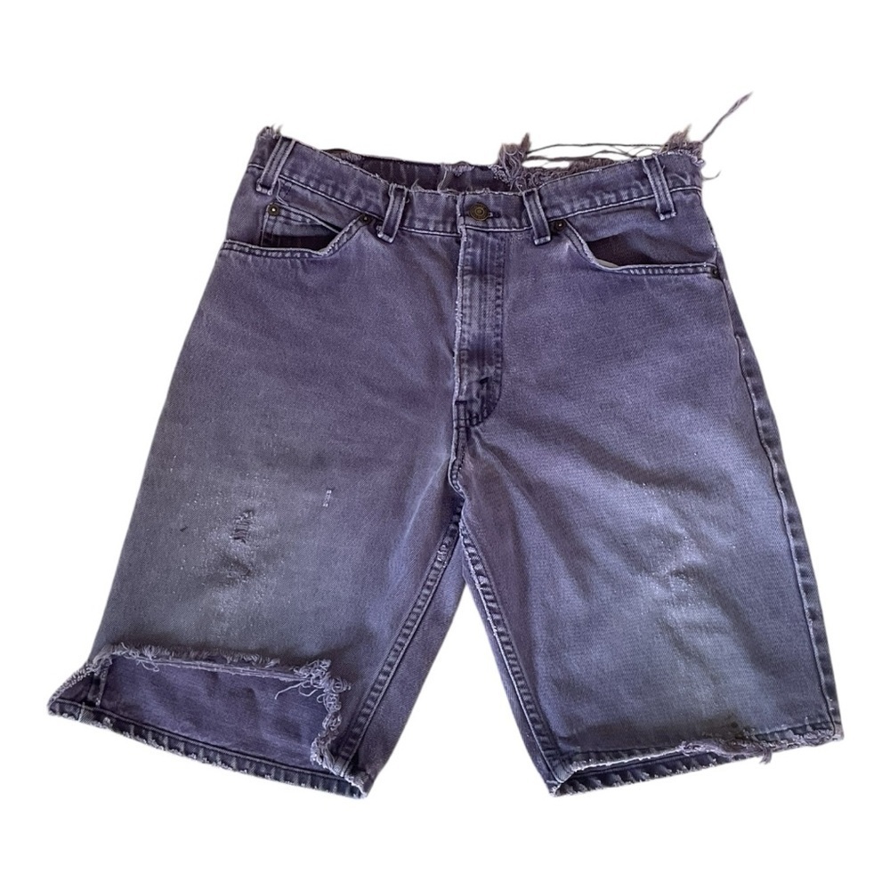 Vintage Levi’s Orange Tab Thrashed Distressed Cutoff Denim Shorts
